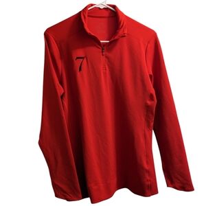 Nike Red Dri Fit Lucky #7 Long Sleeve S (Men's)